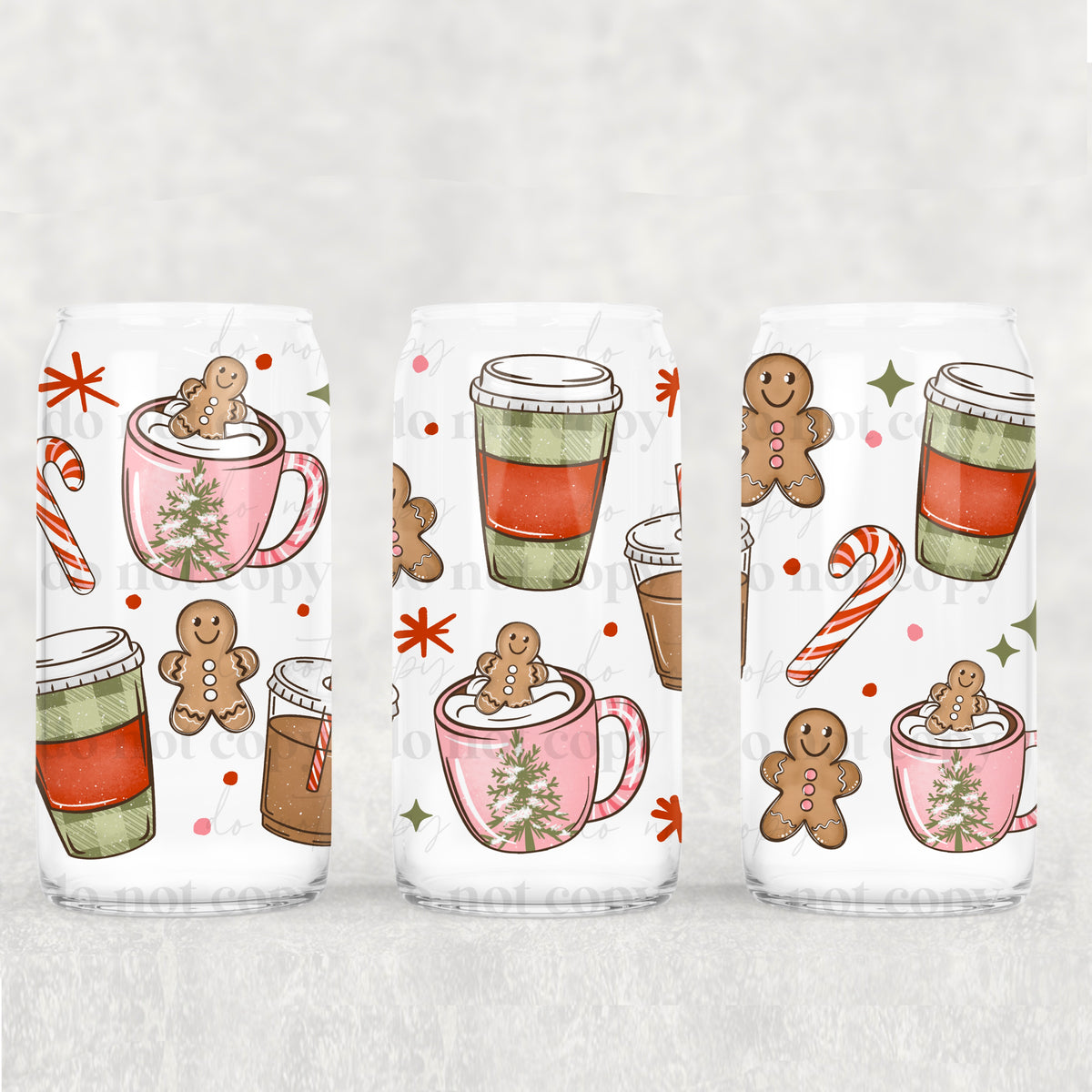 Christmas coffees (csc) UV DTF WRAP