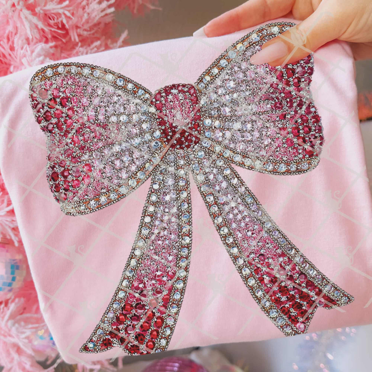 Faux Rhinestone Bow (TTD) DTF Transfer