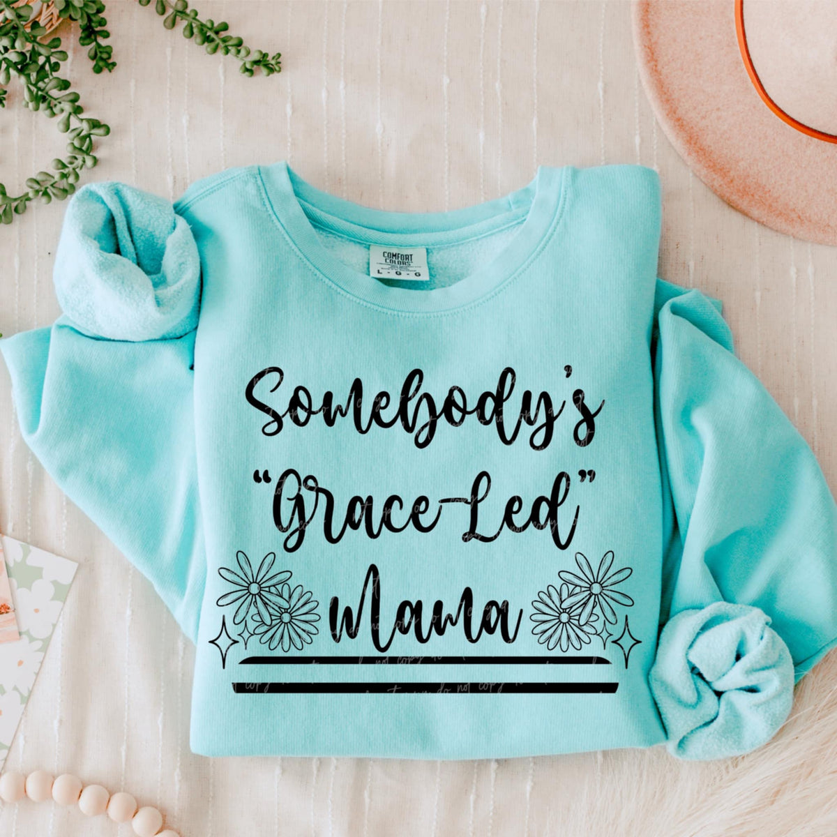 Somebody’s “Grace led” mama BLACK (VIRGO) 90732 DTF transfer