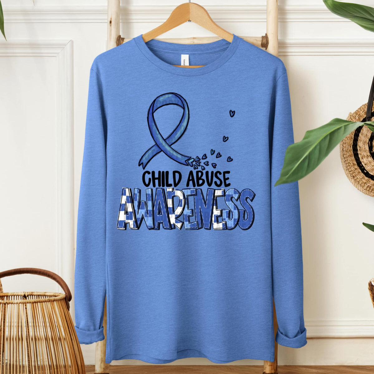 Child abuse awareness ribbon (SDD) 107696 DTF transfe