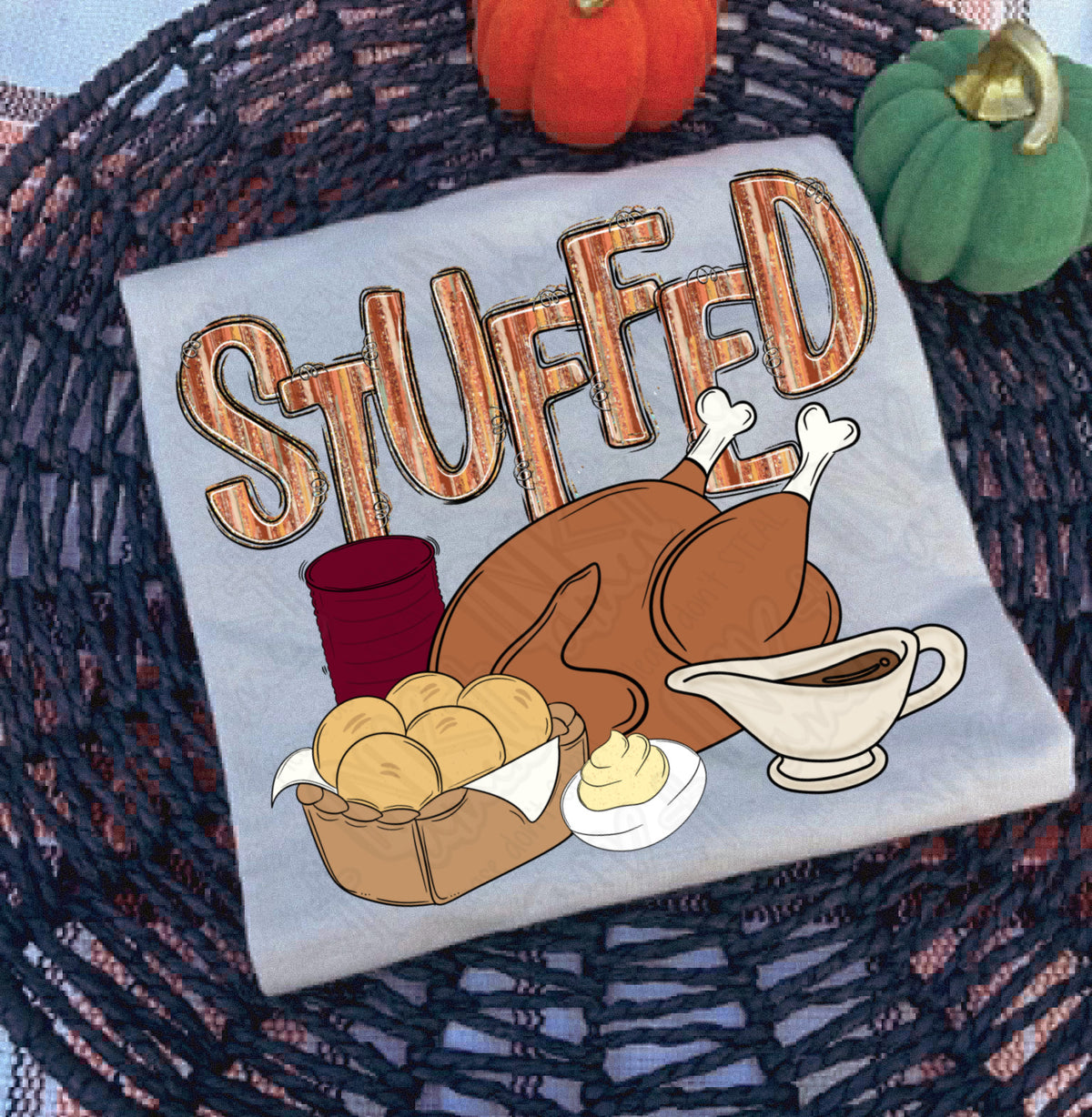 Stuffed turkey (INK) DTF transfer