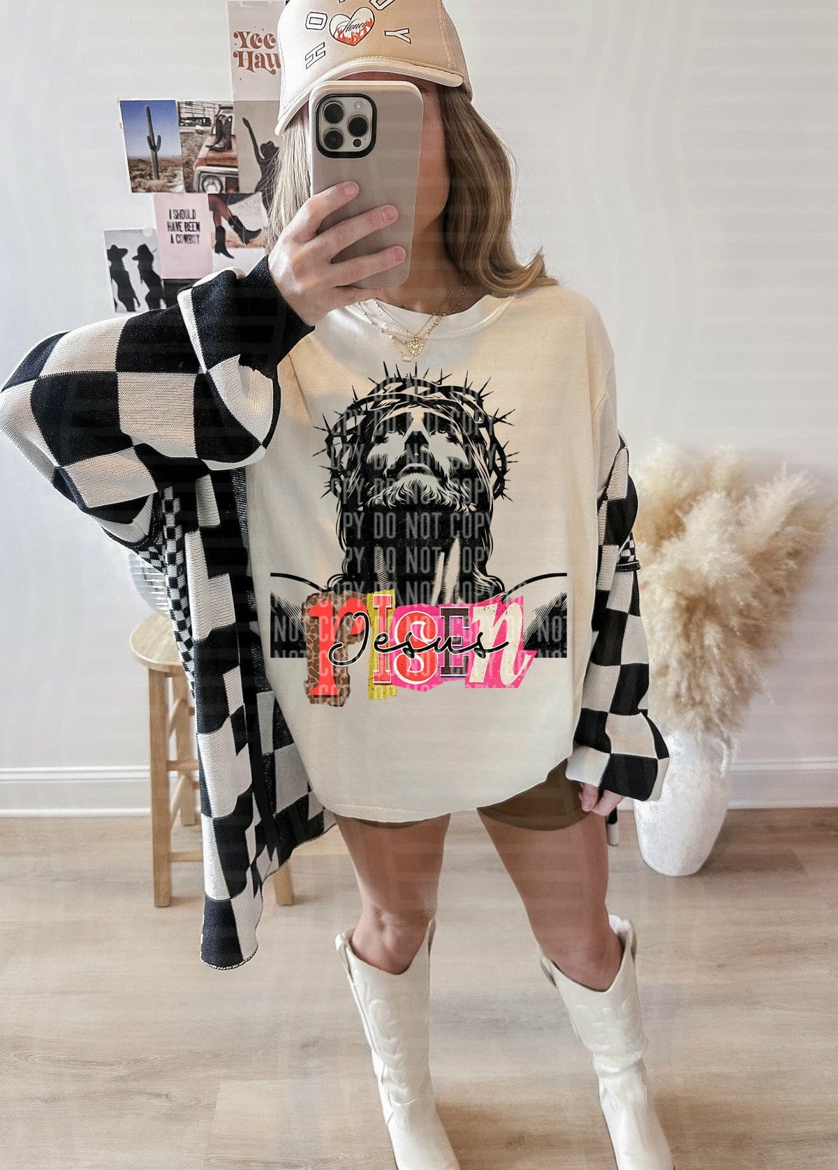 Jesus Risen magazine font (SSD) DTF TRANSFER