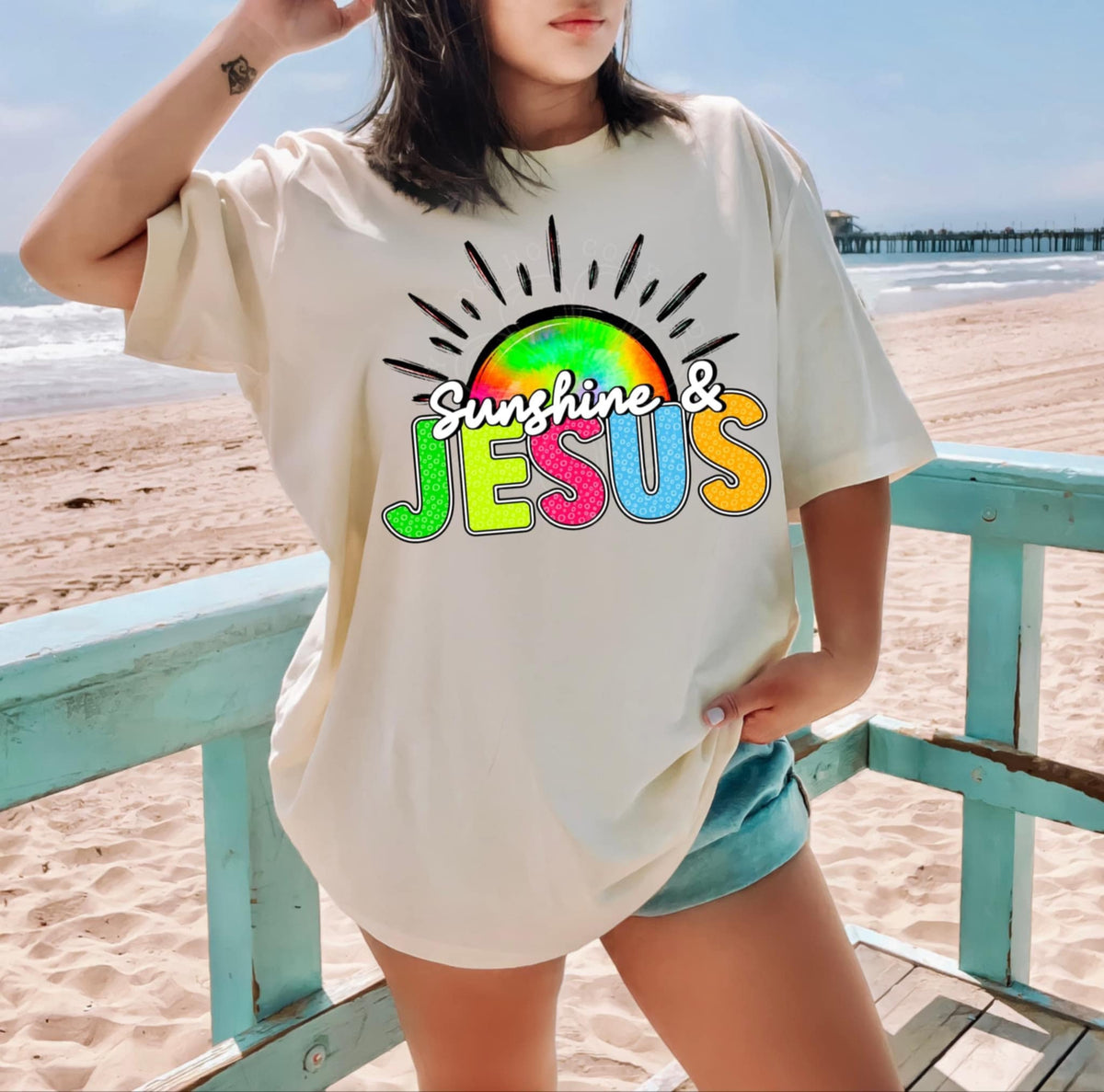 Sunshine & Jesus 92765 DTF transfer