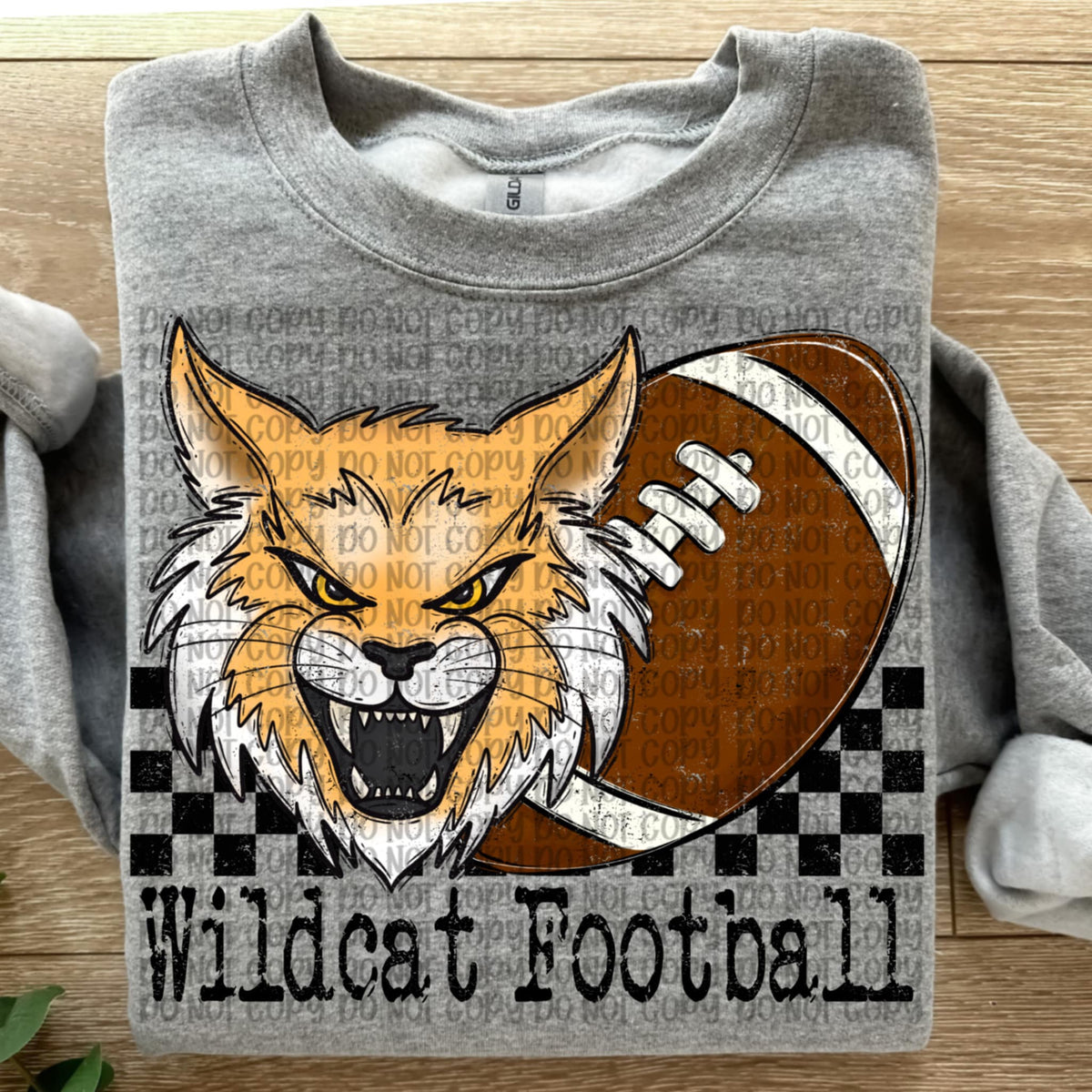 Wildcat Football Checker VP DTF transfer