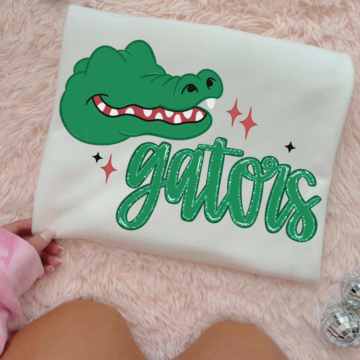 Gators green cursive (CMD) DTF transfer
