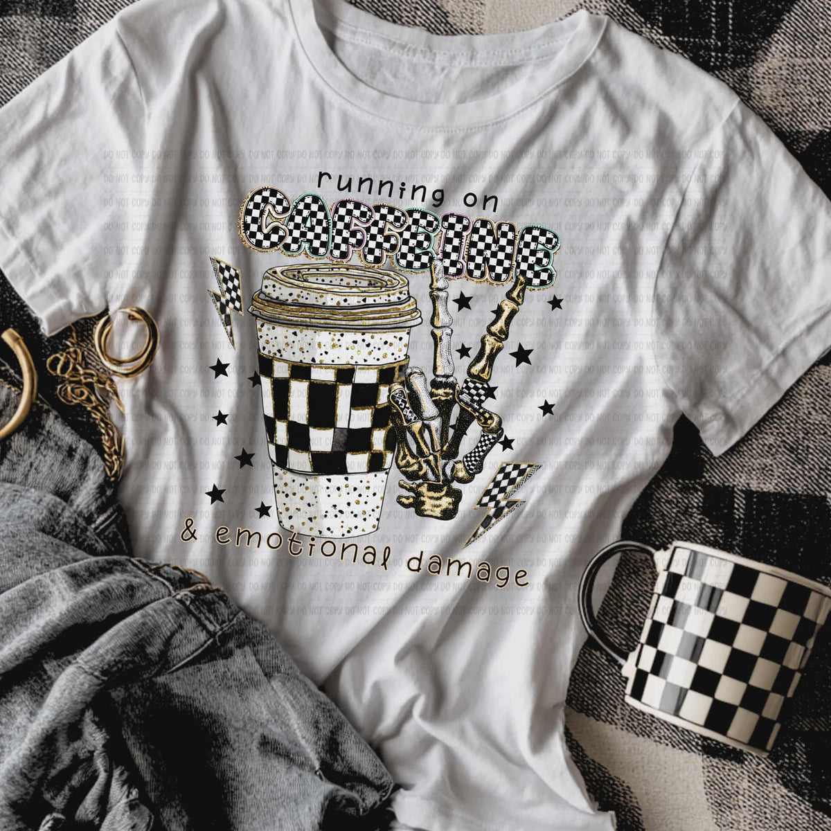 Caffeine and emotional damage (REVEL) DTF Transfer