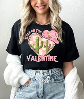 Stuck on you valentine (pink) 56378 DTF transfers