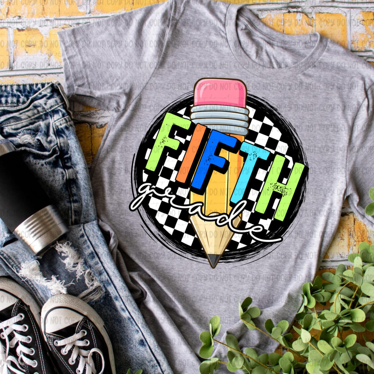 Fifth grade retro circle BOY 106581 DTF transfer