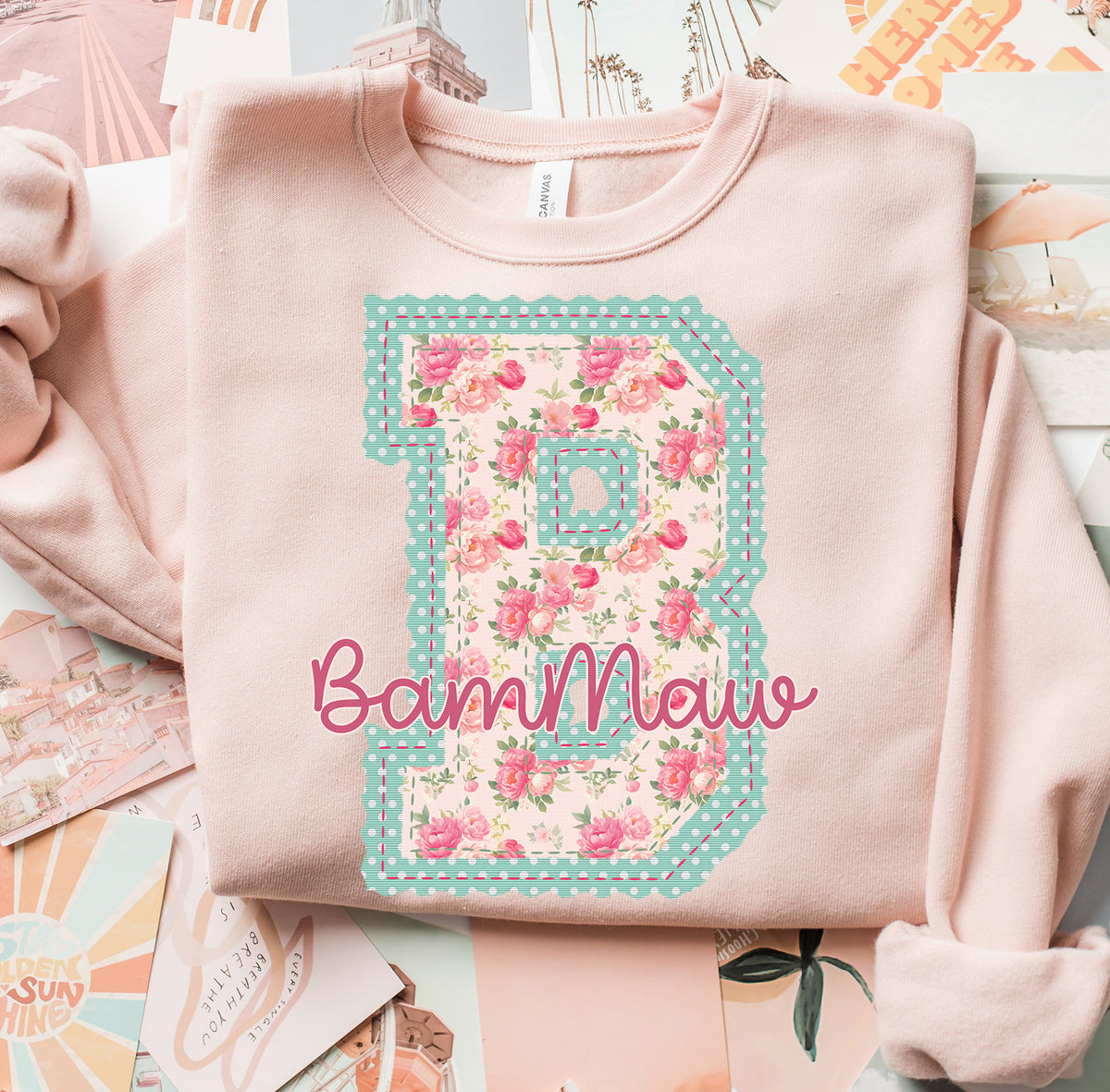 BamMaw Sweet Vintage Name (S&G) DTF Transfer