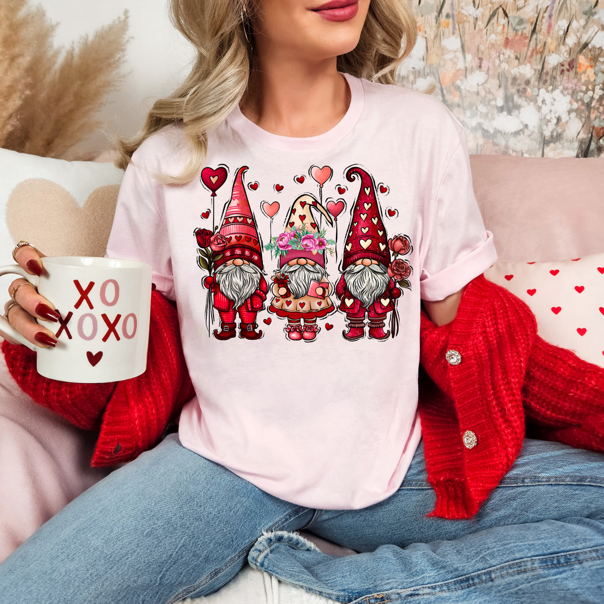 Valentine Day Gnomes (RD) 72924 DTF Transfer