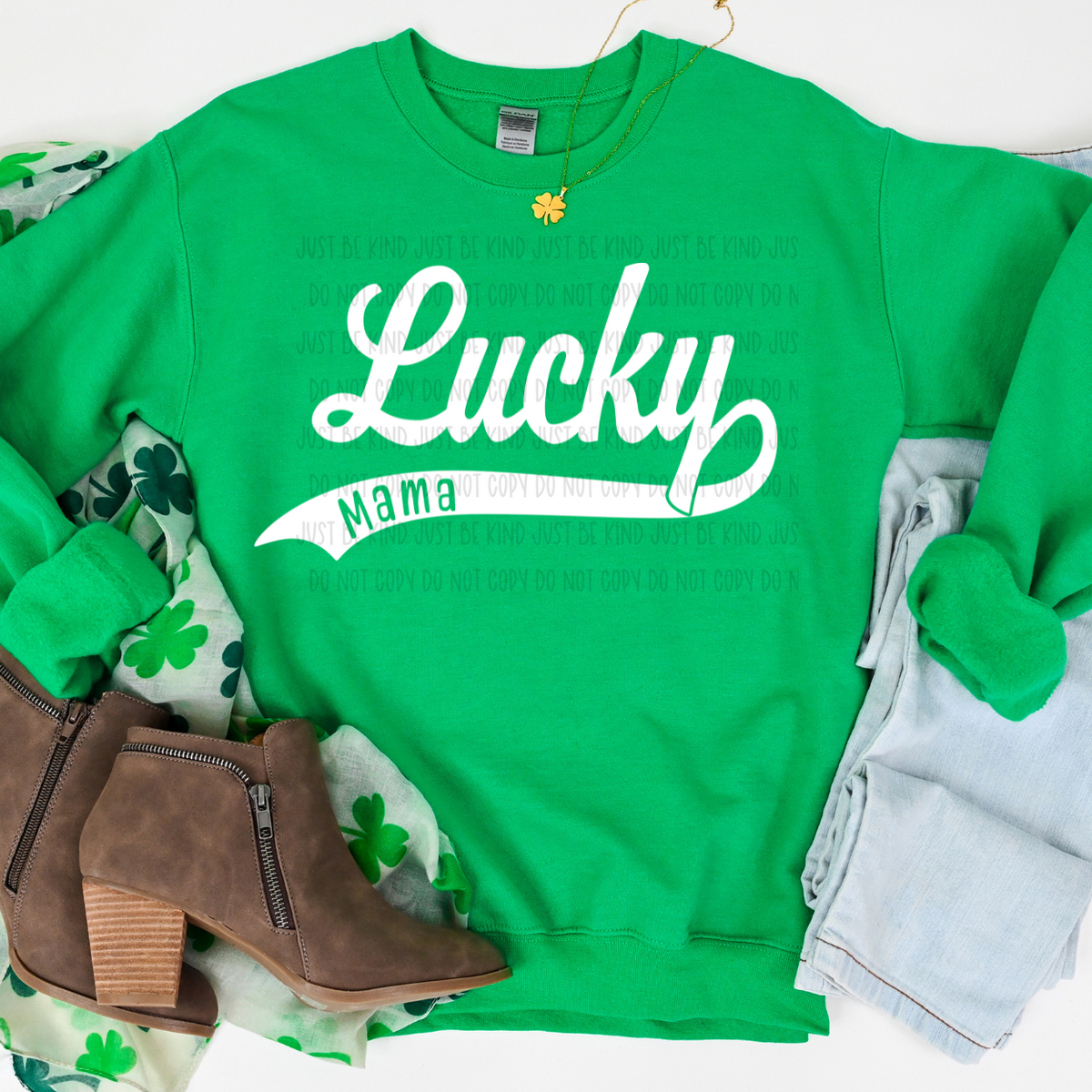 Lucky Mama White (KPI) 83552 DTF Transfer