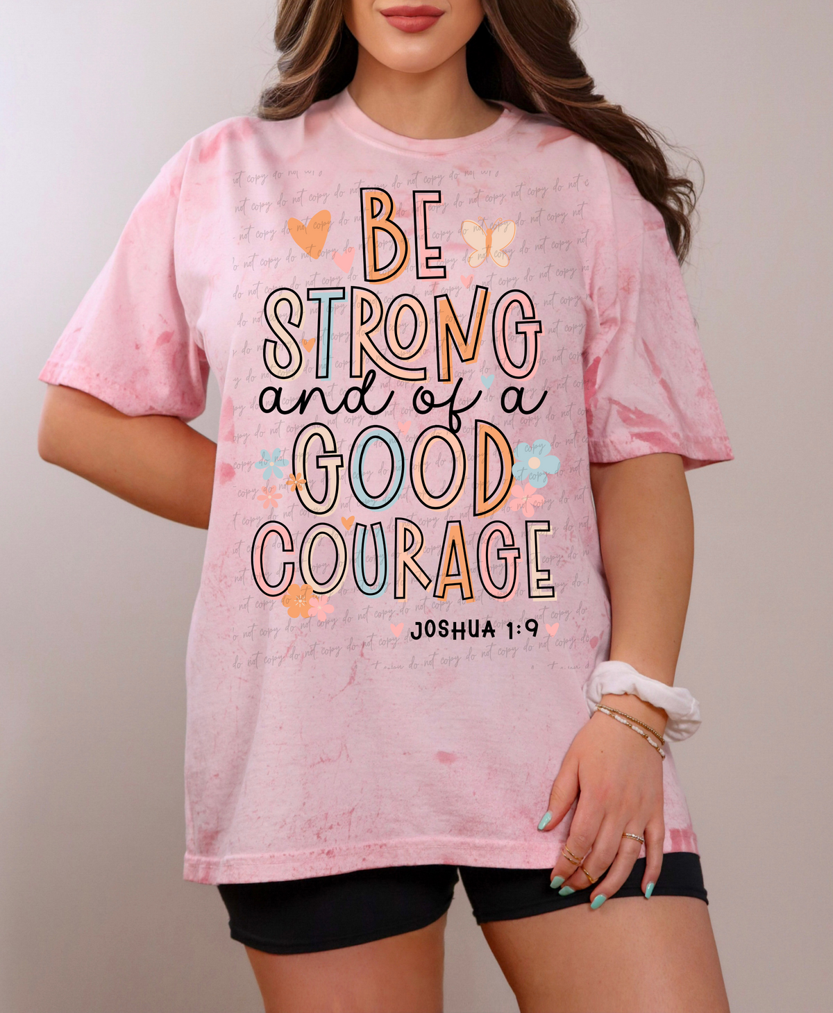 Be strong and of a good courage 28931 DTF Transfer