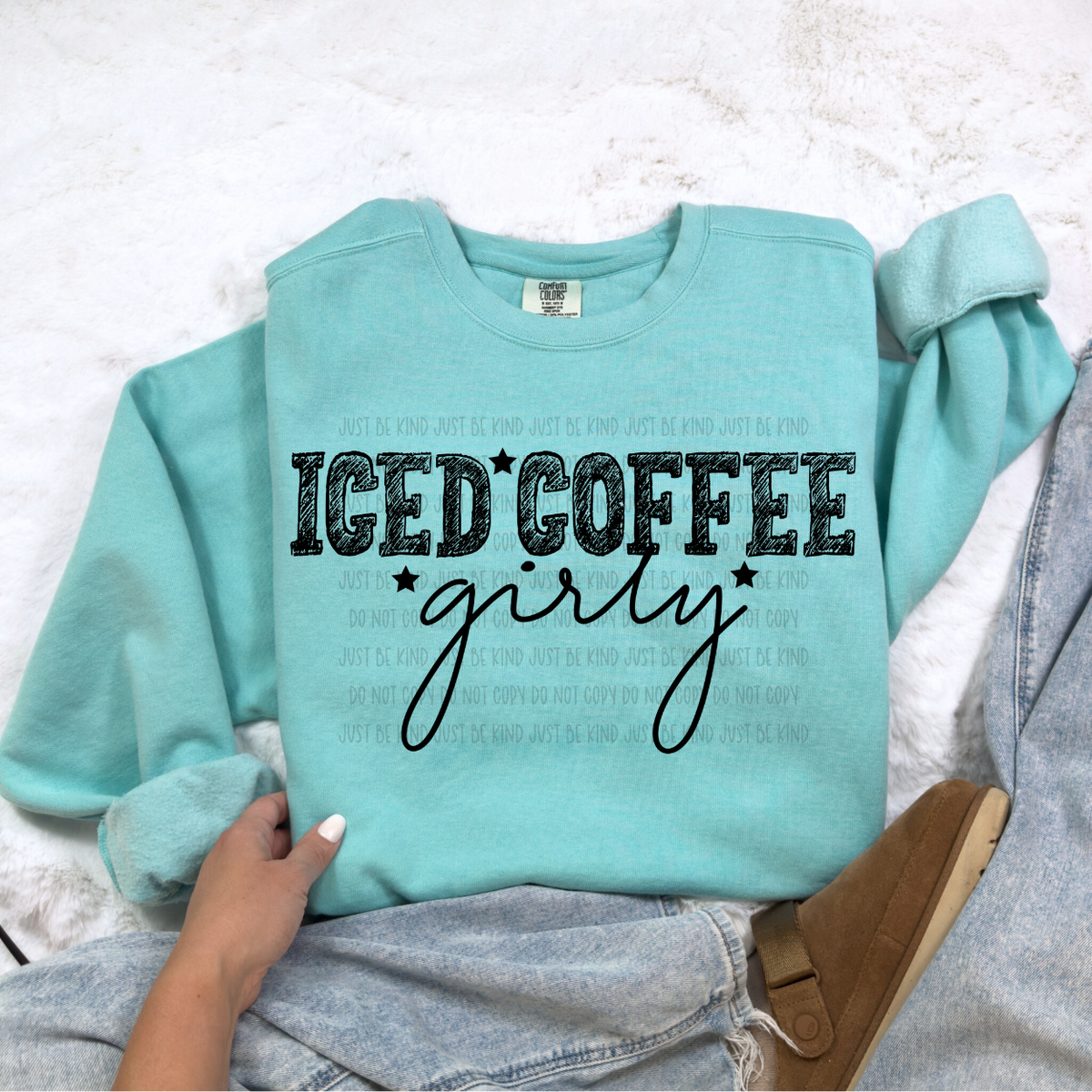 Iced Coffee Girly (SBB) 78615 DTF Transfer