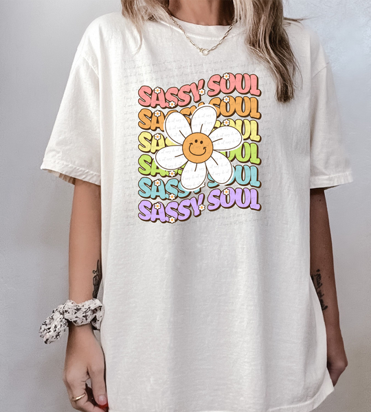 Sassy soul stacked with daisy 29903 DTF transfer