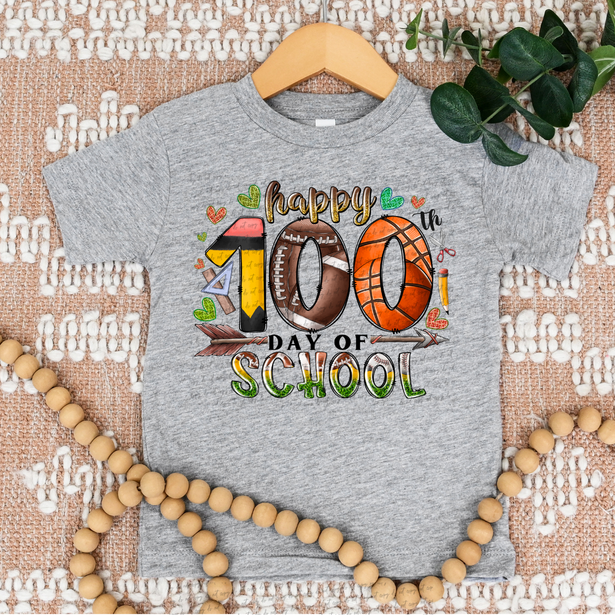 Happy 100 Days Of School (RD) DTF Transfer