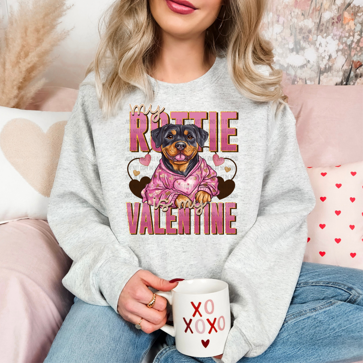 My Rottie Is My Valentine (SSD) 78123 DTF Transfer