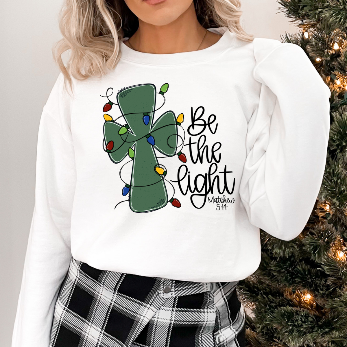 Be The Light green cross 68343 DTF Transfer