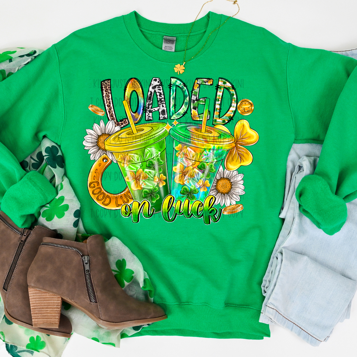 Loaded On Luck (RD) 78883 DTF Transfer