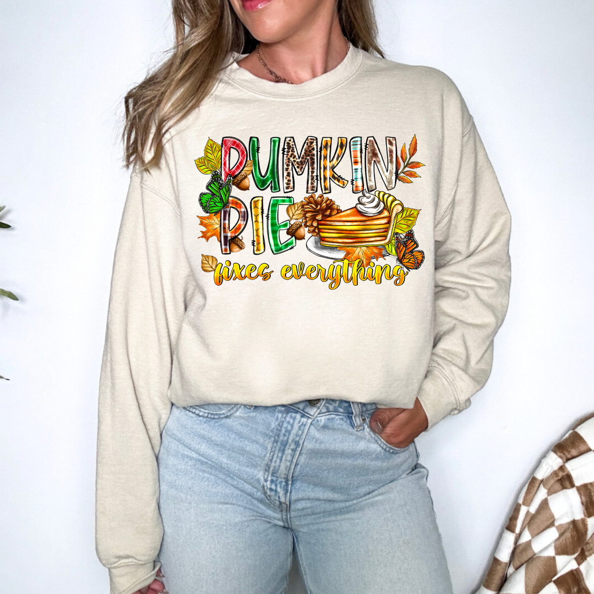 Pumpkin Pie Fixes Everything (RD) DTF transfer
