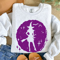 Witch Purple Distressed-38272-DTF transfer