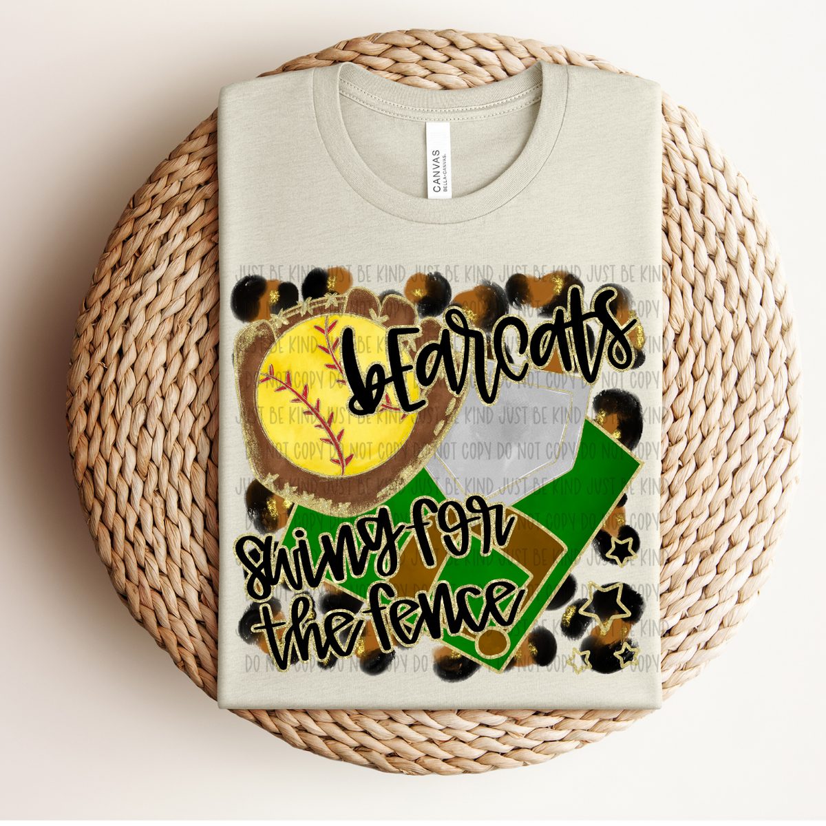 Softball Bearcats Swing For The Fence (Caplinger) 83445 DTF Transfer