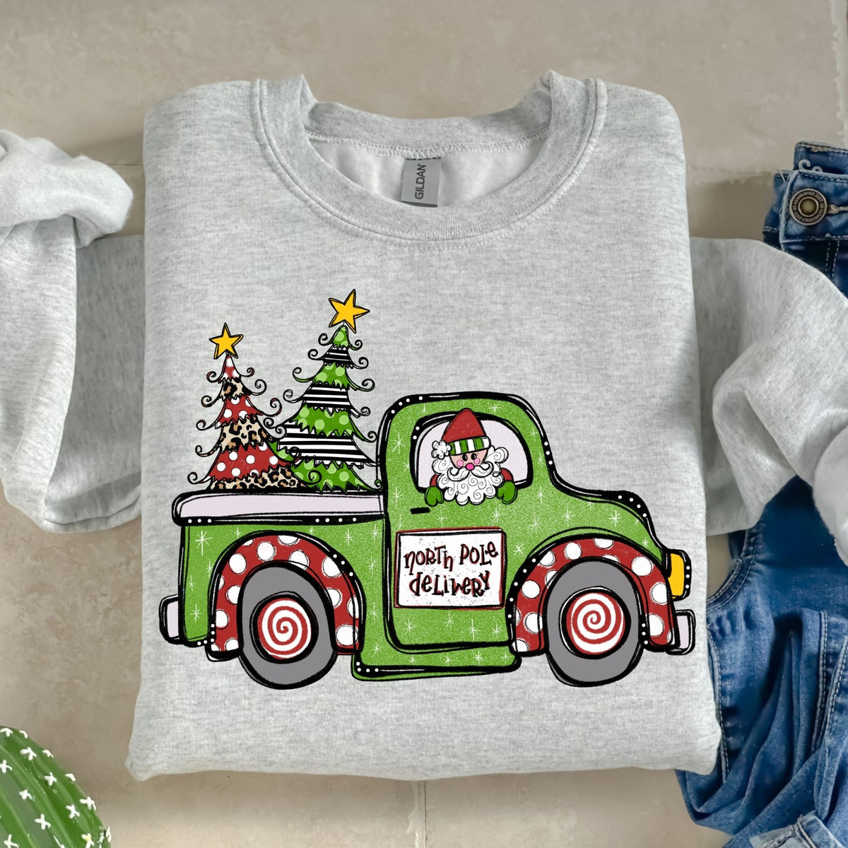 Santa Truck-38722-DTF transfer