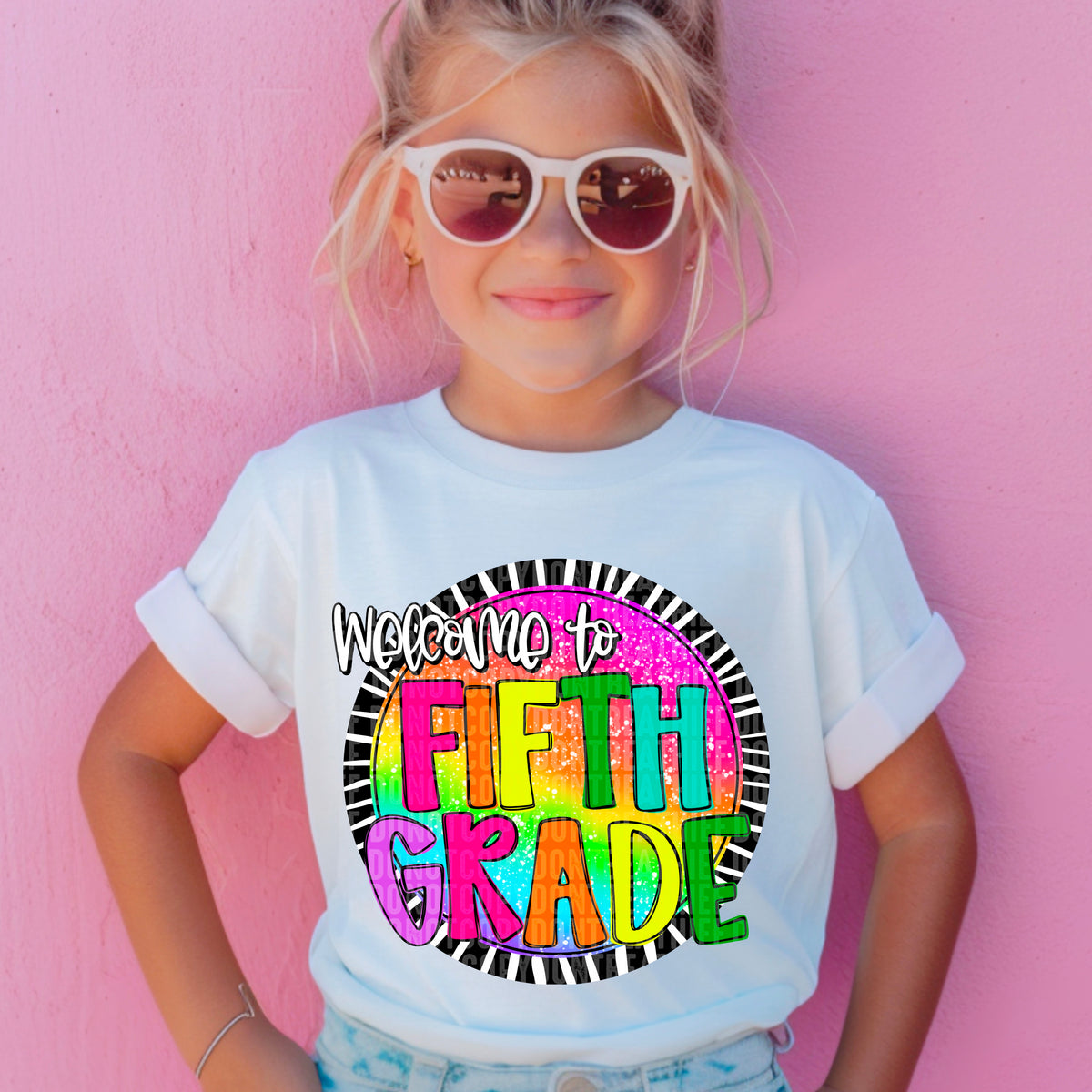 Welcome To Fifth Grade - Girl 104533 DTF transfer