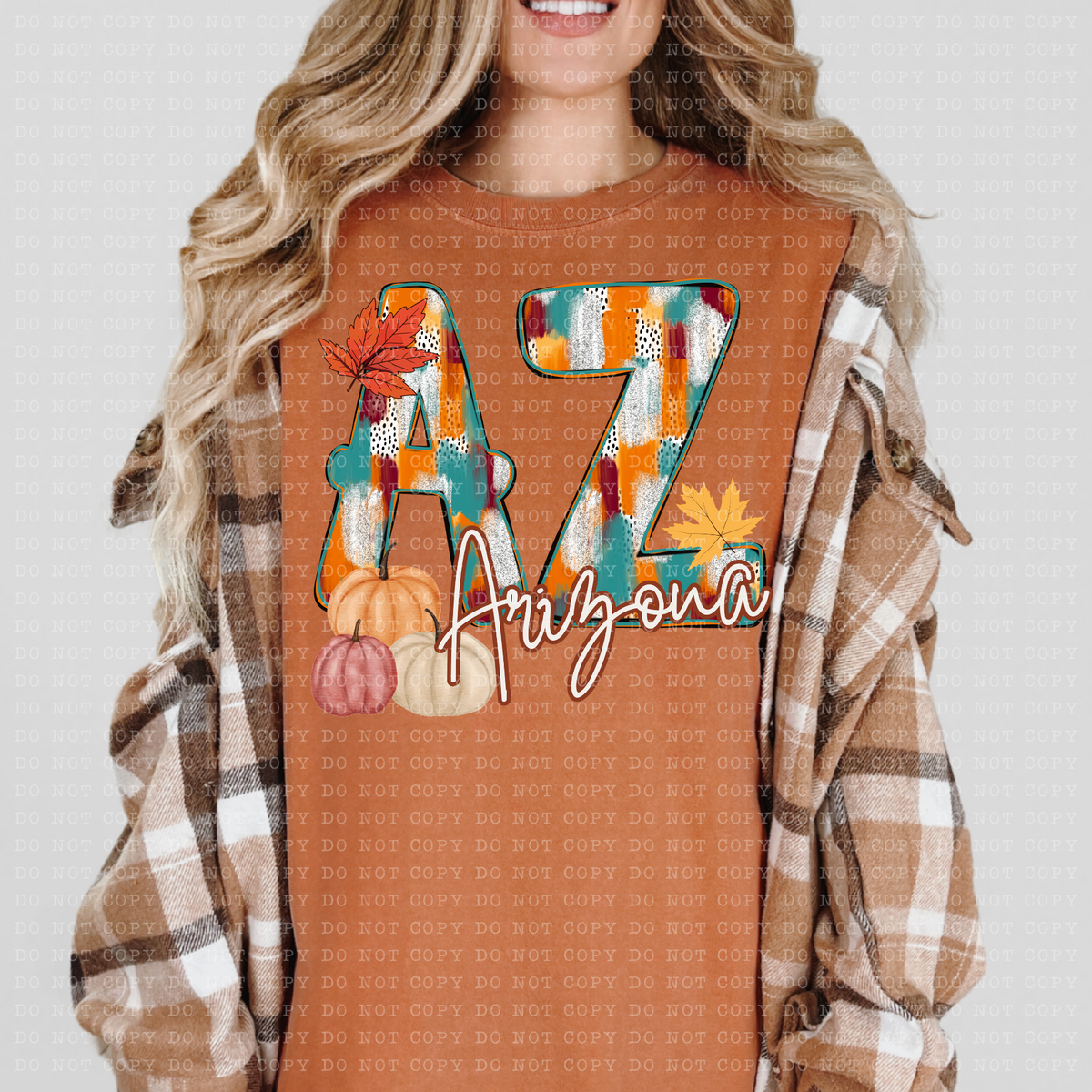 AZ Arizona Fall Watercolor 59773 DTF Transfer