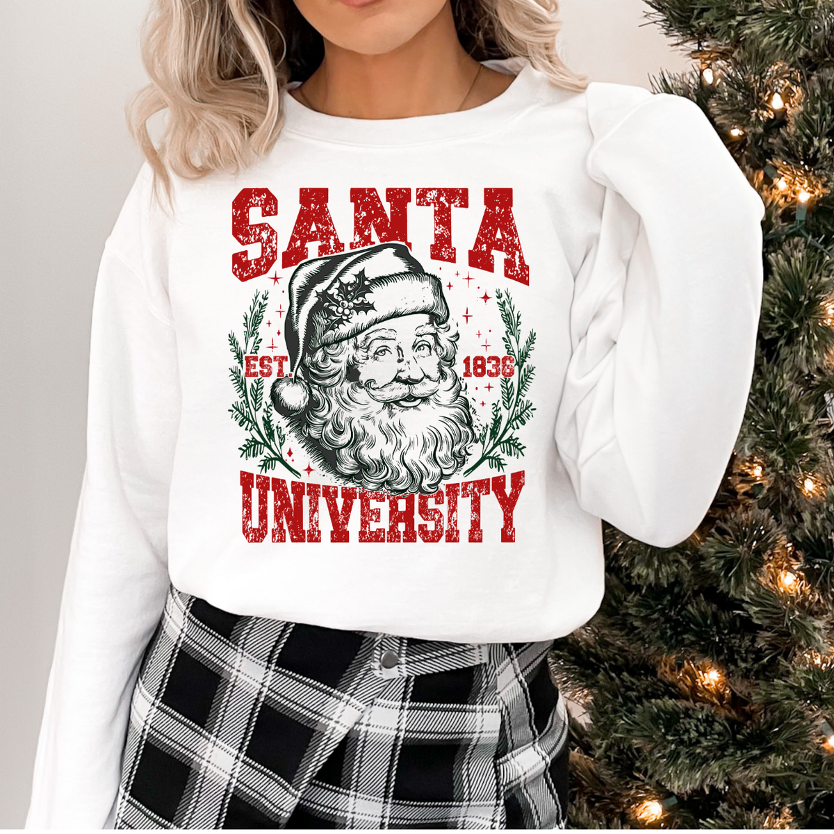 Santa's University 68341 DTF Transfer