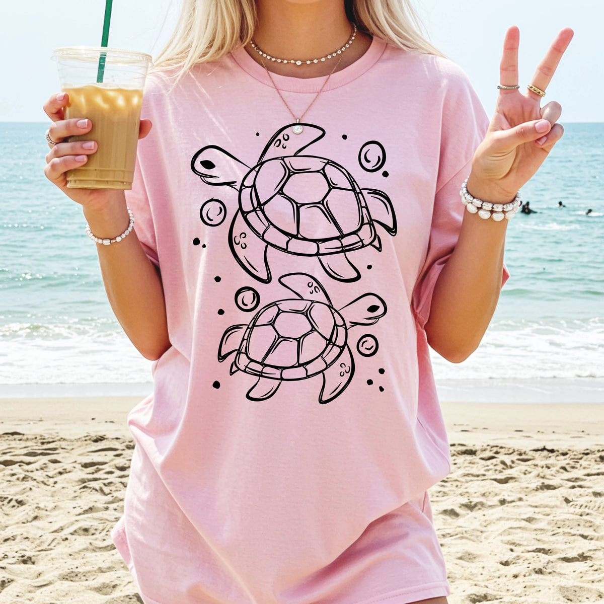 2 Turtles black (CSC) DTF Transfer