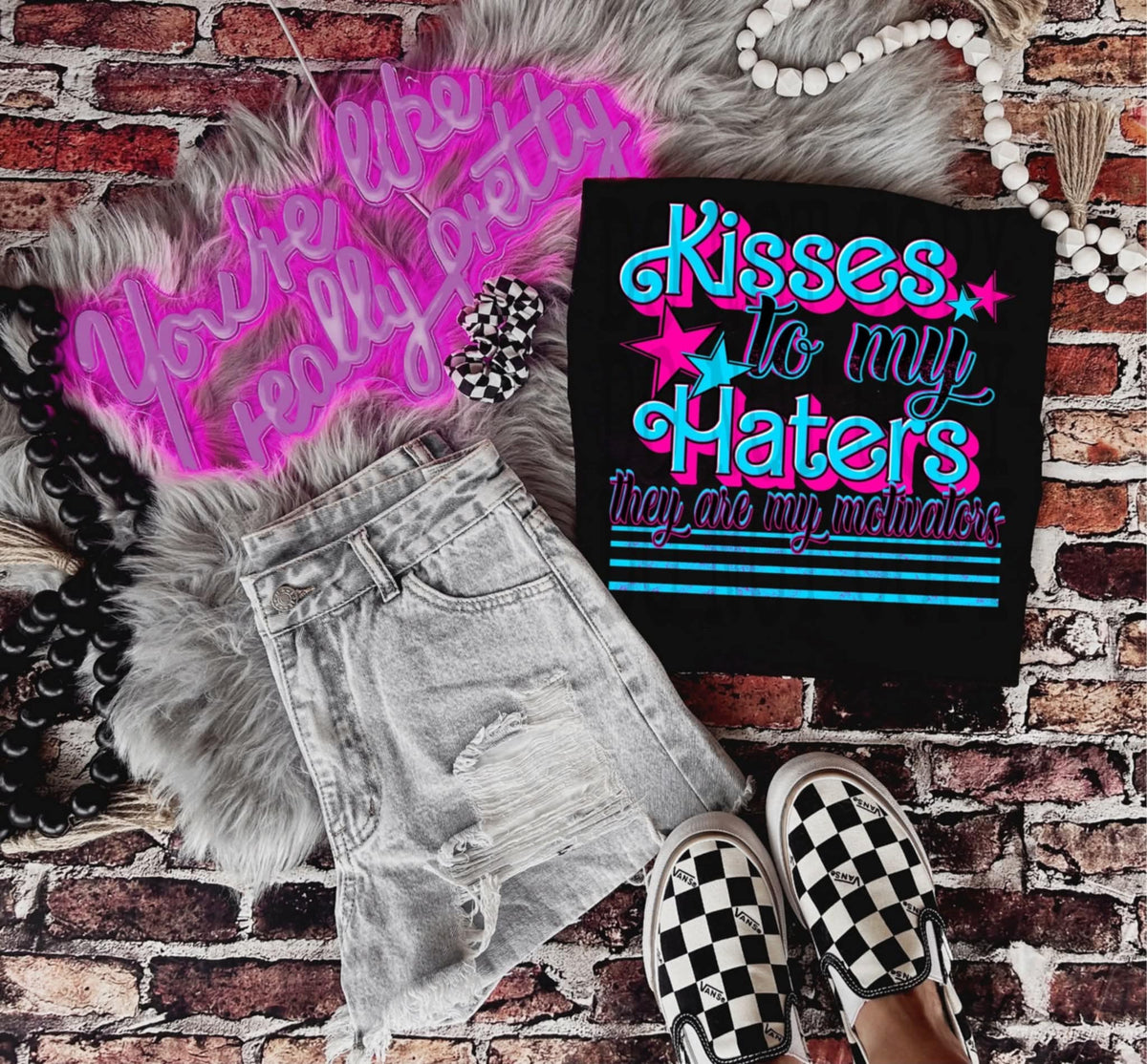 Kisses to my haters (DD) 107414 DTF transfer