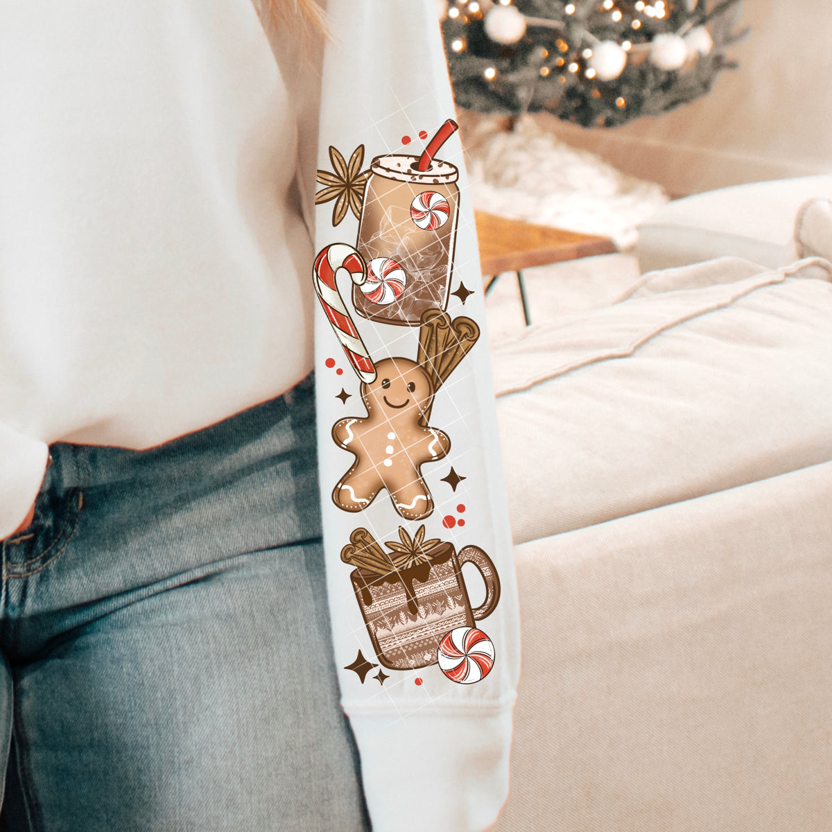 All I want for Christmas Coffee (SLEEVE) (CSC) DTF transfer