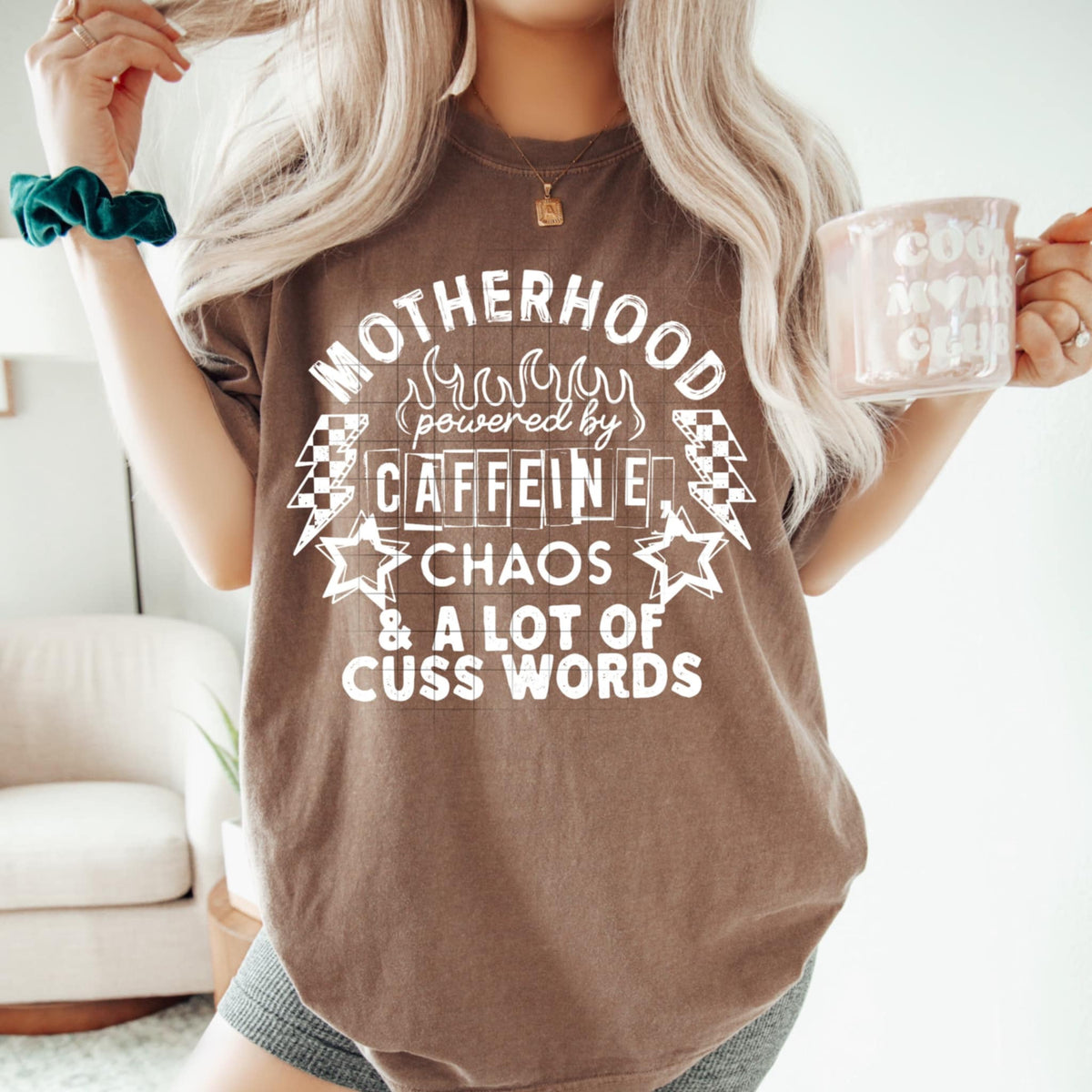 Motherhood powered by WHITE (CSC) 98947 DTF transfer