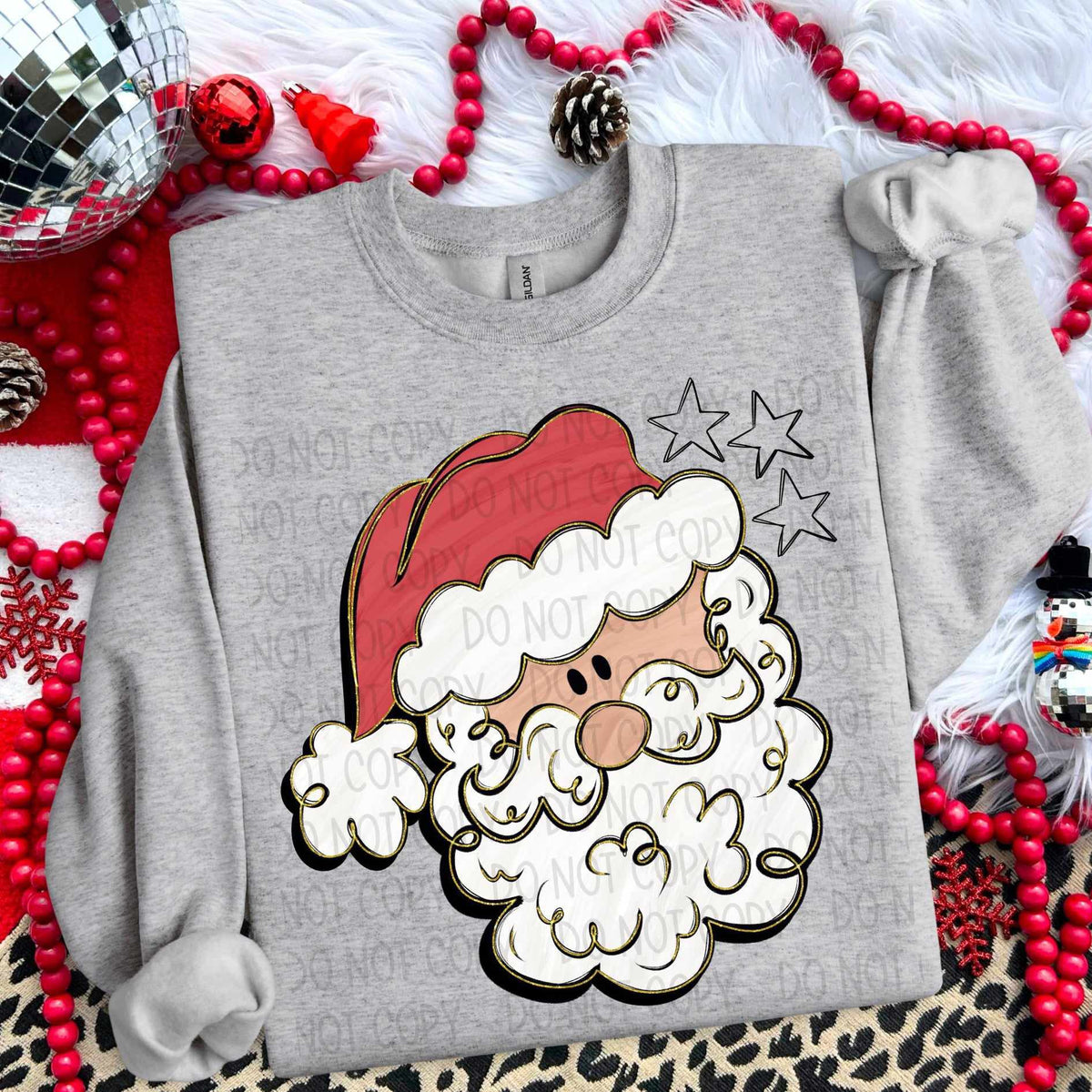 Doodle Santa (SW) 65444 DTF transfer