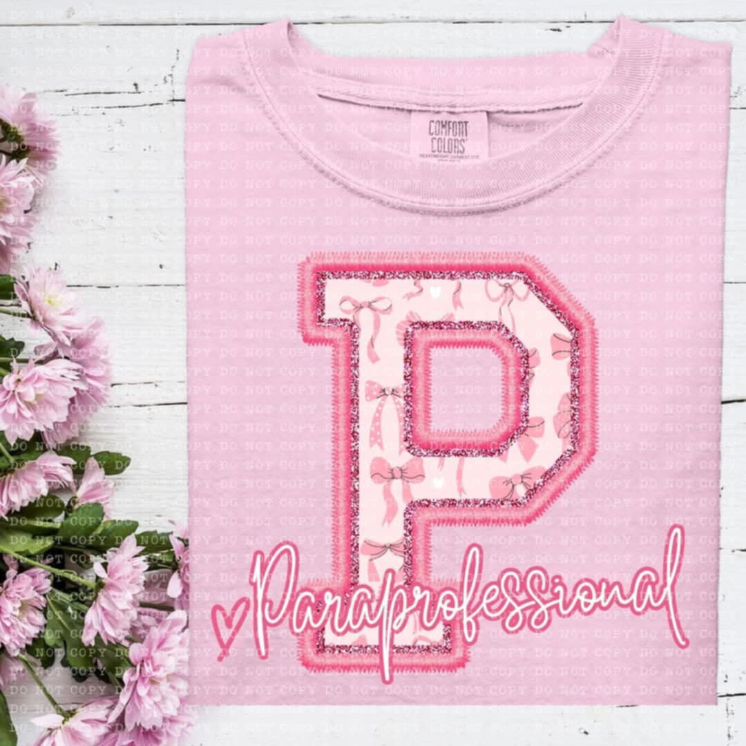 P paraprofessional coquette (ECHT) 93868 DTF transfer