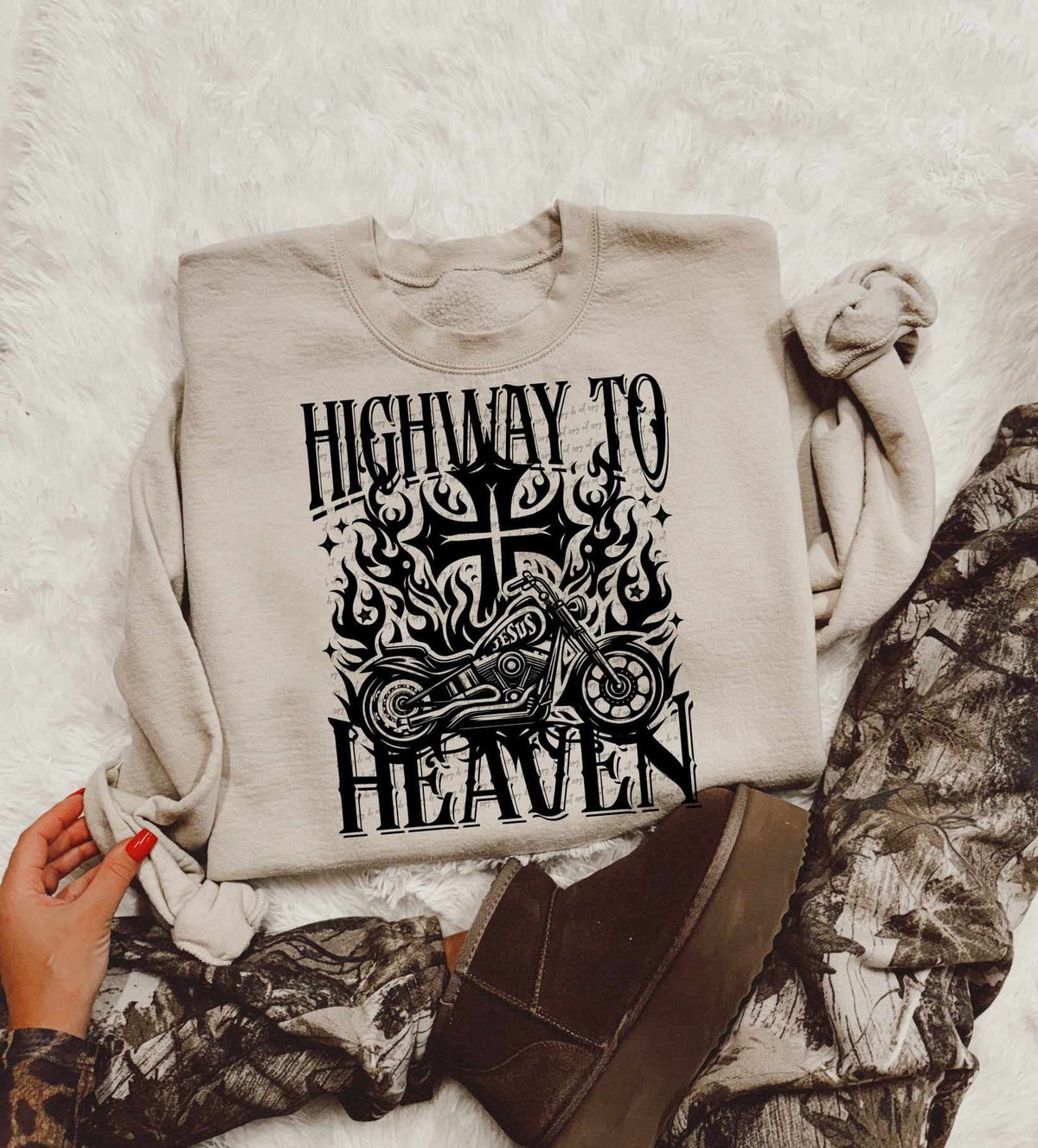 Highway to heaven BLACK 67230 DTF transfer
