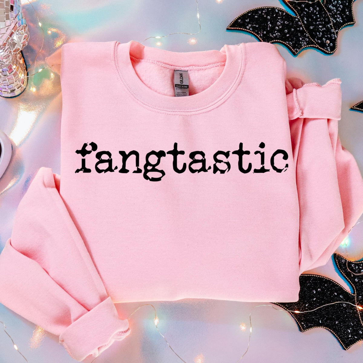 Fangtastic black font (abd) DTF transfer