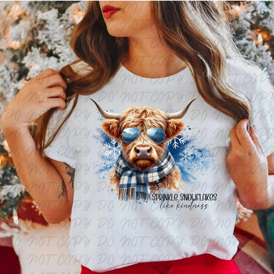 Sprinkle snowflakes like kindness (vintage) 67302 DTF transfer