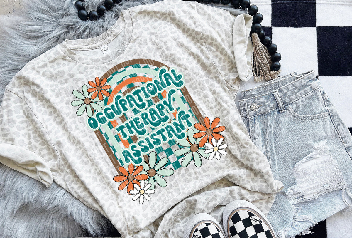 Floral Arch Occupational therapy assistant 49330 DTF TRANSERS