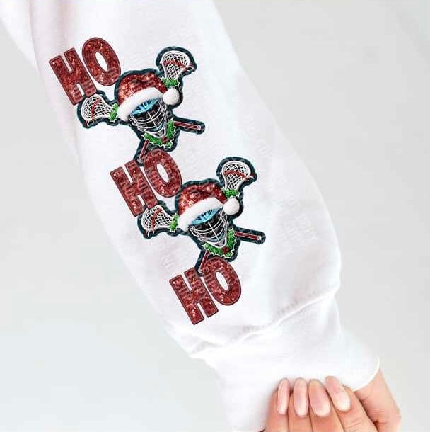 Ho ho ho lacrosse sleeve 62703 DTF transfer