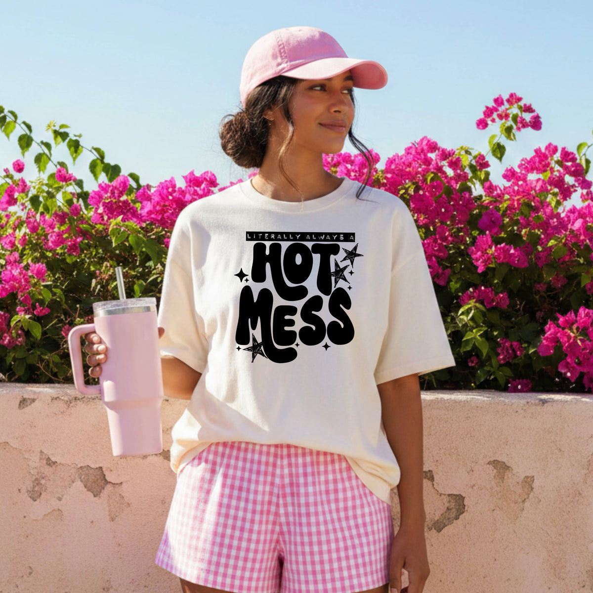 Hot mess retro font black (CSC) DTF Transfer