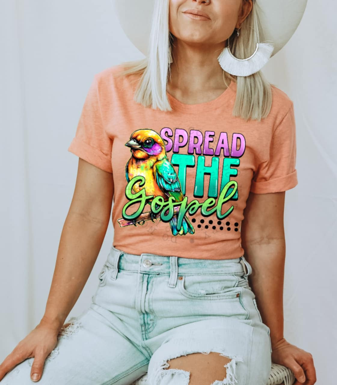 Spread the gospel bird (C’s) 100514 DTF transfer