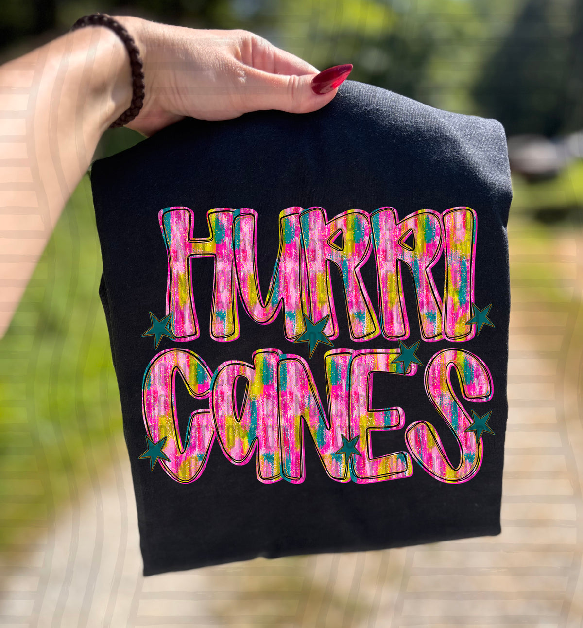 Hurricanes Pink Brushstroke (Caplinger) DTF Transfers