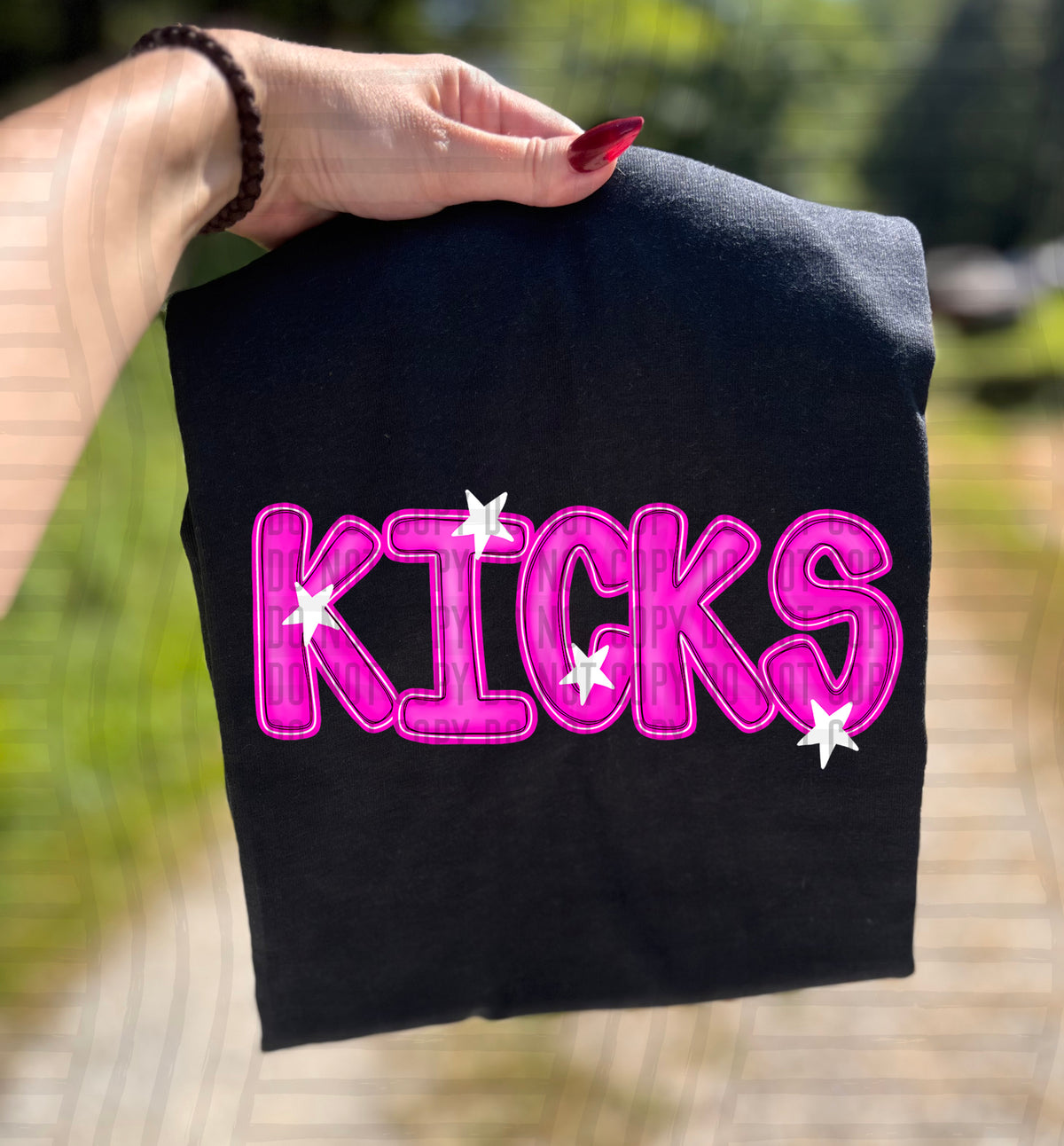 Kicks Pink And Preppy Split 112907 DTF transfer