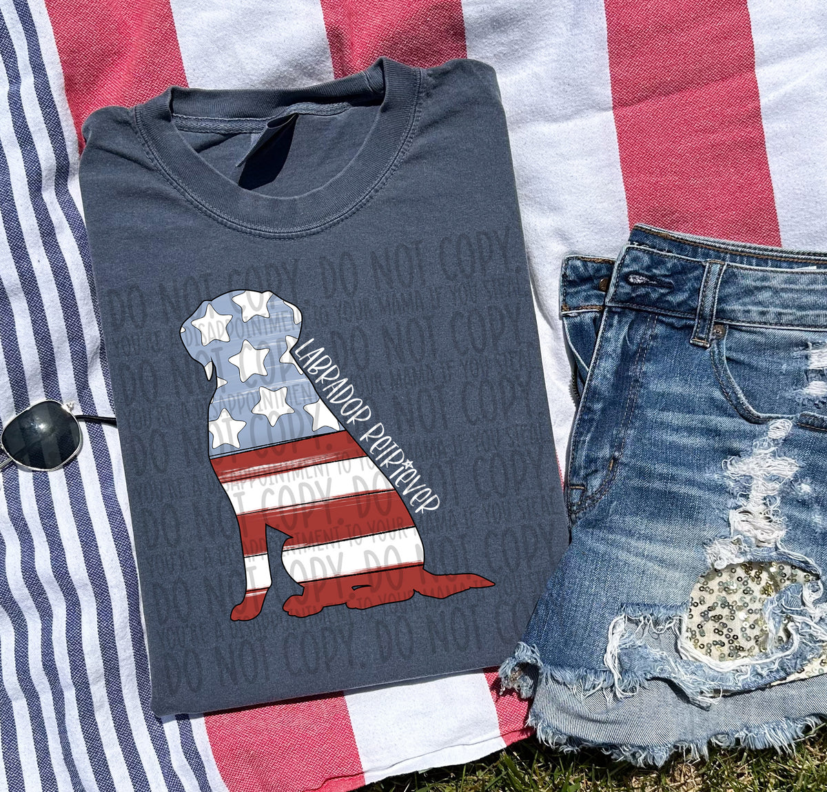 LABRADOR RETREIVER white (SWD) DTF transfer