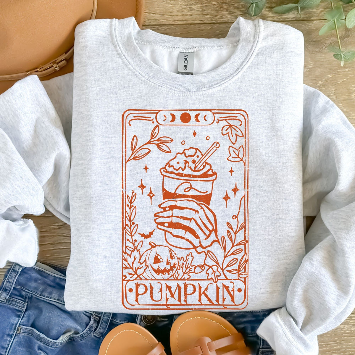 Pumpkin Terot Orange Distressed-38335-DTF transfer