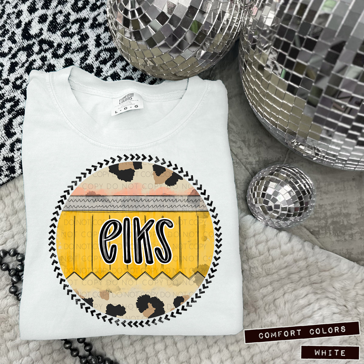 Elks Circle Pencil Background (Caplinger) DTF transfer