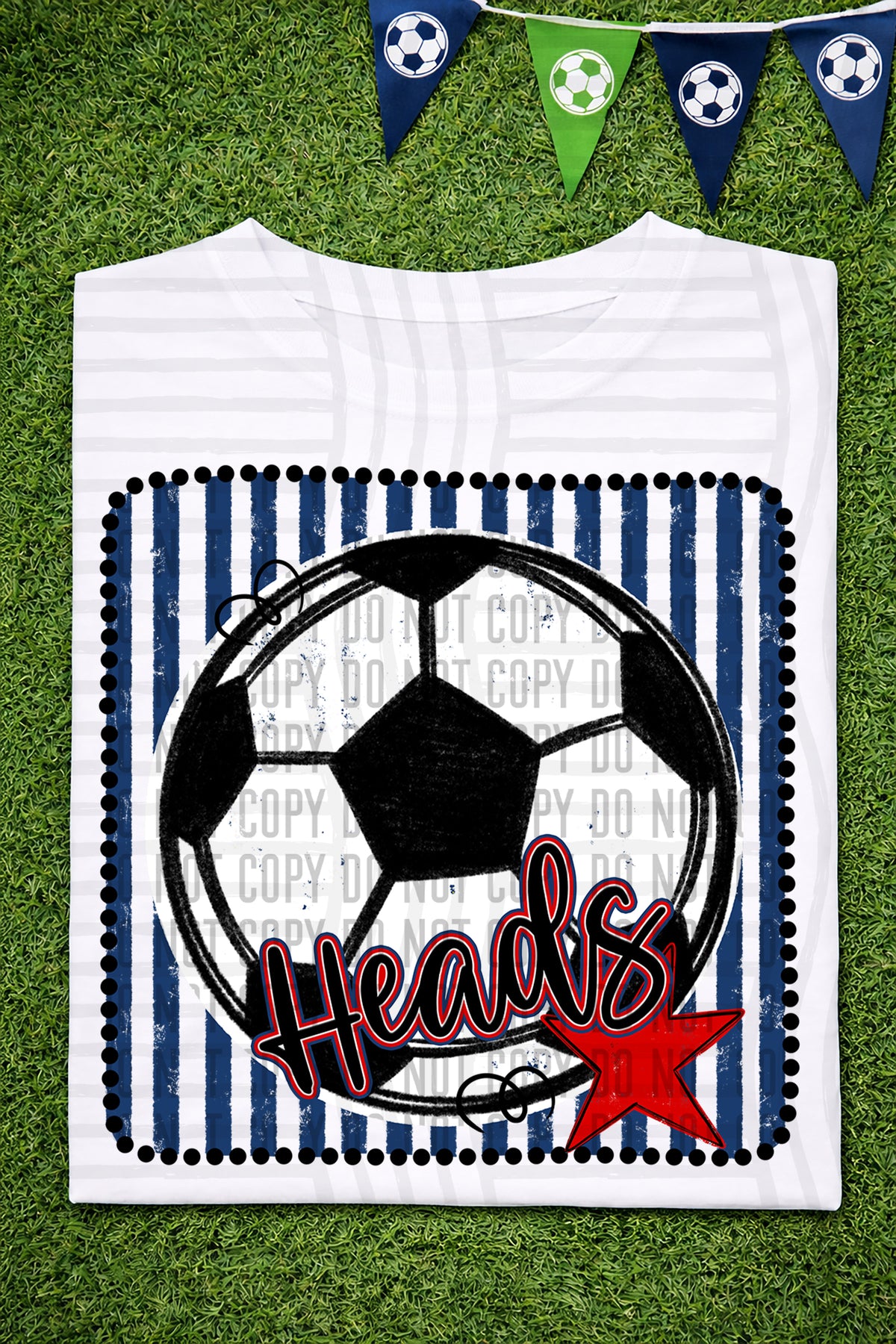 Heads RWB Framed (Caplinger) DTF transfer