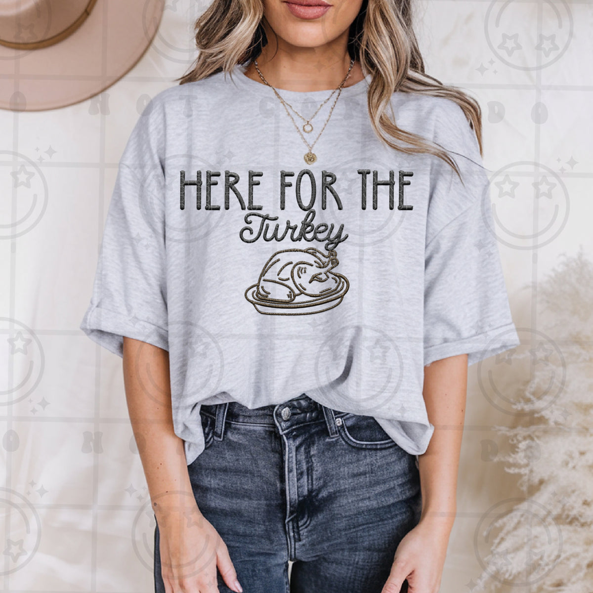 Here for the turkey faux embroider (HW) DTF Transfer