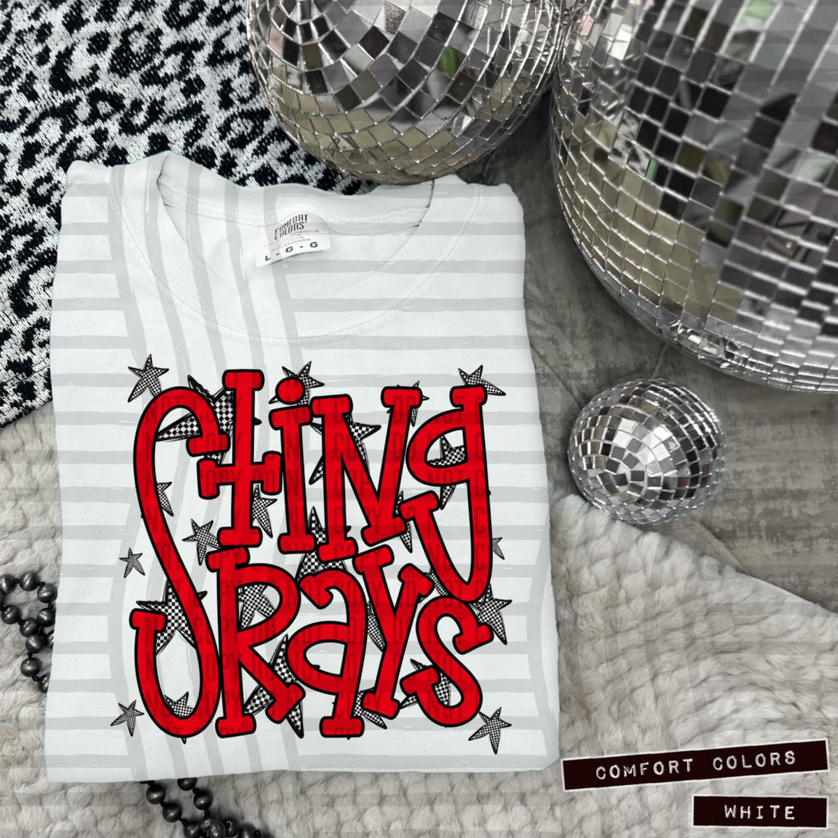 Red Staggered Mascots (Caplinger)